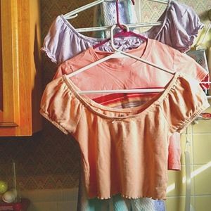 3 pacsun crop tops